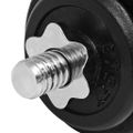 vidaXL 14-dielna sada činiek dumbbell 20 kg, liatina