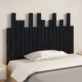 vidaXL Nástenné čelo postele čierne 108x3x80 cm masívna borovica
