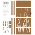 vidaXL Záhradná brána 100x200 cm, oceľ Corten, dizajn s trávou