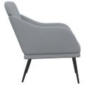 VidaXL Kreslo bledosivé 63x76x80 cm látka