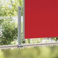 vidaXL Zaťahovacia bočná markíza na terasu 100x300 cm, červená