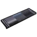 vidaXL Nášľapy na schody samolepiace 5 ks 65x21x4 cm čierne a sivé