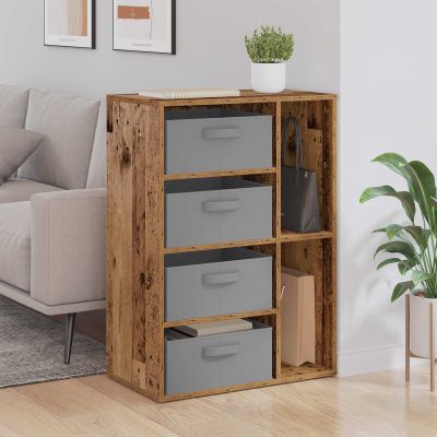 vidaXL Servírovacia skriňa so zásuvkou Staré drevo 60 x 33,5 x 84 cm