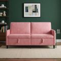 vidaXL Sofa s úložným priestorom Ružová 172 x 78 x 87 cm Polyester
