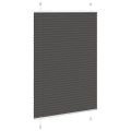vidaXL plisovaná roleta čierna 95x100 cm Šírka látky 94,4 cm