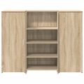 vidaXL Recepčný stôl dub sonoma 135x50x103,5 cm kompozitné drevo