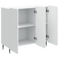 vidaXL Servírovacia skriňa Biela 89 x 34,5 x 82 cm Kompozitné drevo