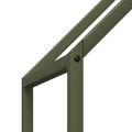 vidaXL Stojan na palivové drevo olivovo zelená 60x25x90 cm