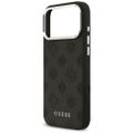 Obal Guess Peony Hot Stamp Script MagSafe pre iPhone 17 Pro Max čierny