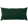 vidaXL Poťah na podložku 2 pcs HEERLEN Tmavozelená 40 x 70 cm Zamat