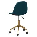 3086109 vidaXL Swivel Dining Chairs 6 pcs Blue Velvet(3x333499)
