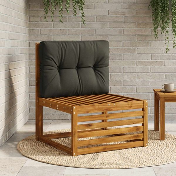 vidaXL Vankúš na paletu VIANEN 100% polyester Čierna 70 x 40 x 12 cm