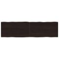 vidaXL Stolová doska tmavohnedá 180x50x(2-4)cm ošetrený masív hrany