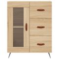 vidaXL Vysoká skrinka dub sonoma 69,5x34x180 cm spracované drevo