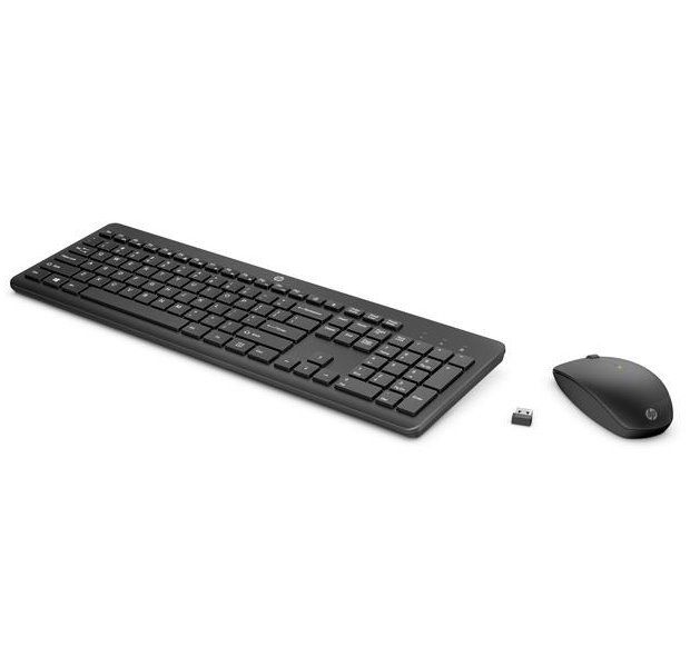 HP 230 Bezdrátová klávesnica a myš CZ/SK Set klávesnice a myši, bezdrátový, CZ+SK layout, USB, čierna
