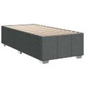vidaXL Posteľný rám boxsping s matracom tmavosivý 80x200 cm látka
