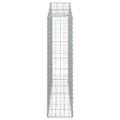 vidaXL Oblúkové gabiónové koše 25 ks 200x30x120/140cm pozinkov. železo