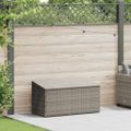 vidaXL Záhradný úložný box sivý 110x50x58 cm polyratan
