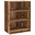 vidaXL Šatná skriňa Staré drevo 77 x 48 x 102 cm Kompozitné drevo