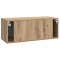 vidaXL Nástenná TV skrinka 78,5 x 31 x 30 cm Dub artisan