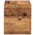 vidaXL Nástenné nočné stolíky 2 ks staré drevo 45x26x28,5 cm