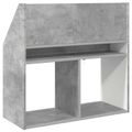 vidaXL Detský regál Betónová šedá 72,5 x 29,5 x 69 cm Kompozitné drevo