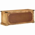 vidaXL Skriňa na topánky 110 x 38 x 45 cm Masívne mango drevo Hnedá