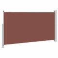 vidaXL Zaťahovacia bočná markíza na terasu 170x300 cm, hnedá