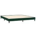 vidaXL Rám postele bez matraca Tmavo zelená 200x210 cm Zamat