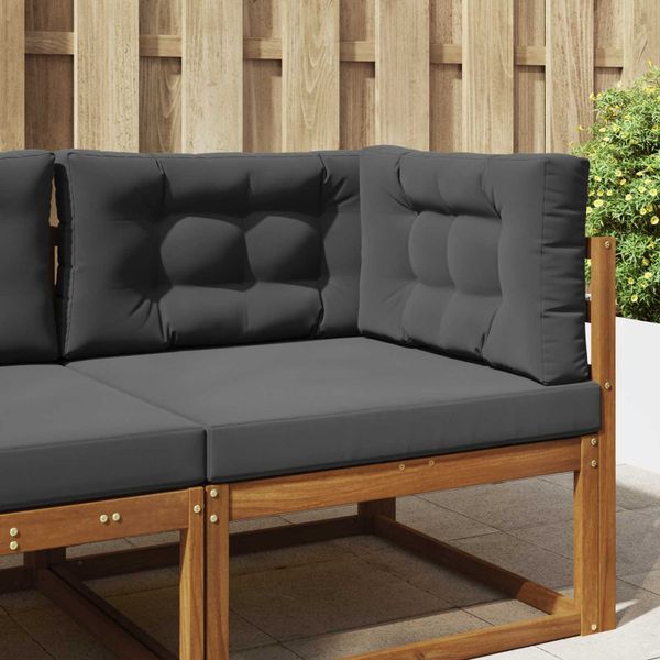 vidaXL Vankúš na vonkajšiu pohovku 3 pcs Antracit Polyester