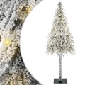 vidaXL Vianočný stromček s 300 LED-i Biela 180 cm PE a oceľ