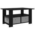 vidaXL Konferenčný stolík Čierny dub 77 x 55 x 42 cm Kompozitné drevo