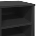 vidaXL Botník čierny 90x38x61,5 cm kompozitné drevo