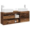 vidaXL Set kabinetov do kúpeľne 3 ks Staré drevo 53 x 34,5 x 63 cm