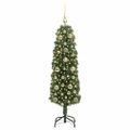 vidaXL Umelý vianočný stromček Zelená 150 cm PVC, oceľ a plast
