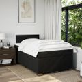 vidaXL Boxspring posteľ s matracom čierna 120x190 cm látka