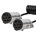 Špirálový kábel TIR 2x 7 PIN typ N 5m 24V AMIO-04379