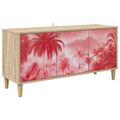 vidaXL TV skrinka AACHEN 102 x 33 x 50 cm Sonoma Kompozitné drevo
