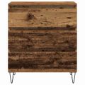 vidaXL Servírovacia skriňa Staré drevo 60 x 35 x 70 cm