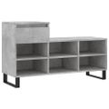 vidaXL Botník betónovo sivý 102x36x60 cm spracované drevo