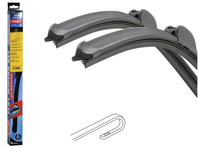 Stierače FLAT SET (HOOK) 610+480mm