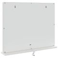 vidaXL LED zrkadlo na umývadlo Biela 58 x 10 x 47 cm Sklo a oceľ