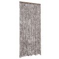 vidaXL Záves proti hmyzu, hnedý a biely 90x220 cm, ženilka