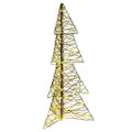 vidaXL Vianočný stromček 160 LED Teplá biela 150 cm Ratan