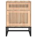 vidaXL Nočné stolíky 2ks čierne 40x30x55,5cm kompozitné drevo a železo