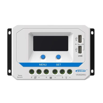 Solárny regulátor PWM Epever VS3024AU, 12/24V, 30A s LCD displejom