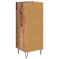 vidaXL Servírovacia skriňa Staré drevo 34 x 34.5 x 90 cm
