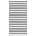 vidaXL Zebrová roleta 120,9x230 cm, šírka látky 116,7 cm, sivá