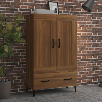 vidaXL Vysoká skrinka hnedý dub 70x31x115 cm spracované drevo