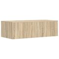 vidaXL Nástenný stôl Sonoma dub Kompozitné drevo 100 x 45 x 30 cm
